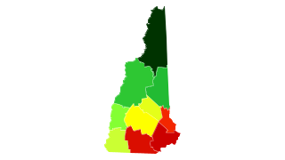 New Hampshire Population Density Thumbnail